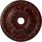Ekena Millwork Granada Ceiling Medallion (Canopies up to 7 1/8"), 23 3/8"OD x 3 5/8"ID x 2 1/2"P, Brushed Mahogany CM23GABMF - alternate 1